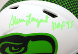 Steve Largent Signed Seattle Seahawks Lunar Speed Mini Helmet w/HOF-BeckettWHolo