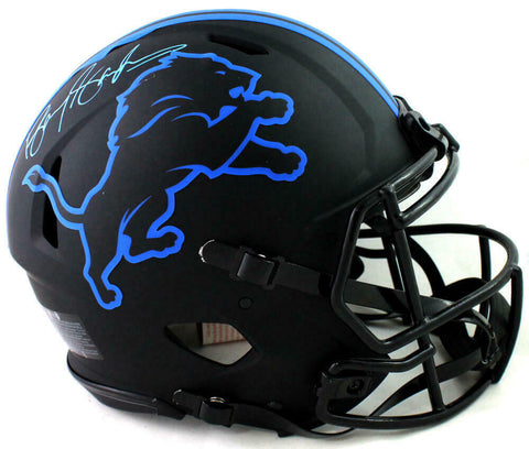 Barry Sanders Signed Detroit Lions F/S Eclipse Authentic Helmet - Beckett Auth