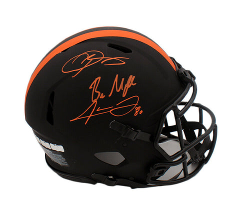 Landry, Mayfield & Beckham Signed Cleveland Browns Speed Authentic Eclipse Helme