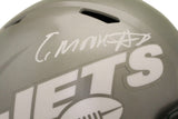 Elijah Moore Autographed/Signed New York Jets F/S Flash Helmet Beckett 38706