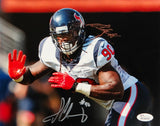 Jadeveon Clowney Autographed 8x10 Texans Red Gloves Photo- JSA Authenticated