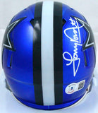 Tony Dorsett Autographed Dallas Cowboys Flash Speed Mini Helmet-Beckett W Holo