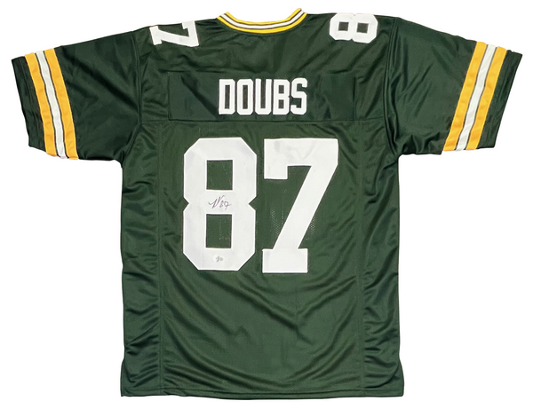 ROMEO DOUBS AUTOGRAPHED SIGNED GREEN BAY PACKERS #87 GREEN JERSEY BECKETT