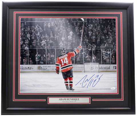 Adam Henrique New Jersey Devils Autographed Charcoal Cross Check Reebok  Premier Jersey - NHL Auctions