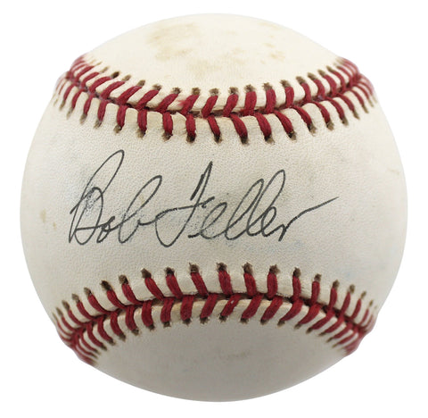 Indians Bob Feller Authentic Signed Bobby Brown Oal Baseball BAS #BD23606