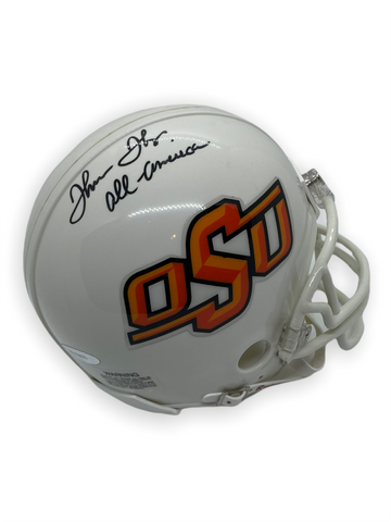 Thurman Thomas Signed Autographed w/ Inscription OSU Mini Helmet Tristar