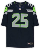 Framed Richard Sherman Seattle Seahawks Autographed Nike Navy Limited Jersey