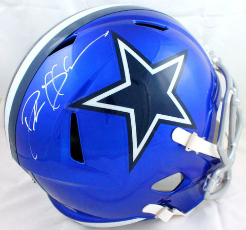 Deion Sanders Autographed Dallas Cowboys F/S Flash Speed Helmet-Beckett W Holo