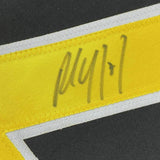 FRAMED Autographed/Signed PAUL COFFEY 33x42 Pittsburgh Black Jersey JSA COA