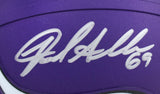 Jared Allen Autographed Minnesota Vikings Mini Helmet-Beckett W Hologram *Silver