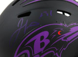 Jamal Lewis Signed Baltimore Ravens Eclipse Speed Mini Helmet - Beckett W Auth