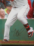 MOOKIE BETTS Autographed Red Sox "HR Swing" 16" x 20" Framed Photograph FANATICS