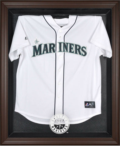 Mariners Brown Framed Logo Jersey Display Case-Fanatics Authentic