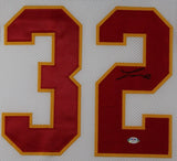 TYRANN MATHIEU (Chiefs white TOWER) Signed Autographed Framed Jersey PSA