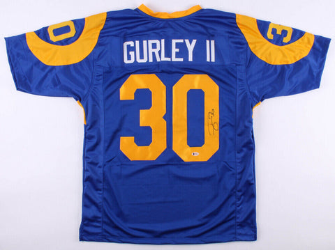 Todd Gurley Signed Los Angeles Rams Jersey (Beckett) 3xPro Bowl Running Back