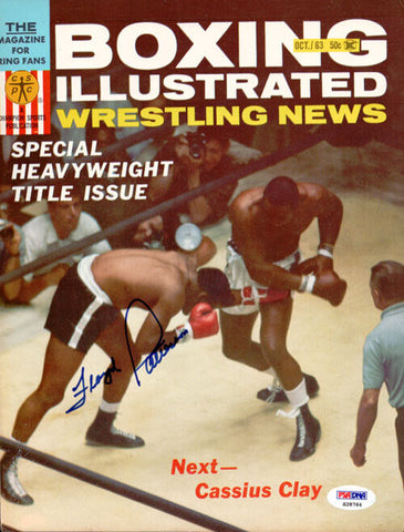 Floyd Patterson Autographed Boxing Illustrated Magazine Cover PSA/DNA #S28764