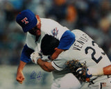 Nolan Ryan Signed Texas Rangers 16x20 Fighting Photo -AIV Hologram *Blue