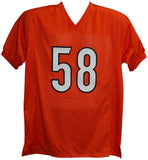 Joseph Ossai Autographed/Signed Pro Style Orange XL Jersey Beckett BAS 34696