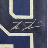 FRAMED Autographed/Signed KEVIN KIERMAIER 33x42 Tampa Dark Blue Jersey PSA COA