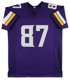 T.J. Hockenson Authentic Signed Purple Pro Style Jersey BAS Witnessed