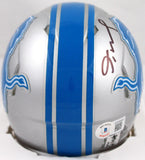 Jameson Williams Autographed Detroit Lions Speed Mini Helmet-Beckett W Hologram