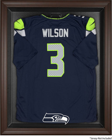 Seahawks Brown Framed Logo Jersey Display Case - Fanatics Authentic