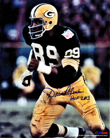 Dave Robinson Signed Packers Action 8x10 Photo w/HOF 2013 - SS COA