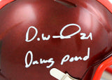 Denzel Ward Signed Cleveland Browns Flash Speed Mini Helmet w/Insc.-BAW Hologram