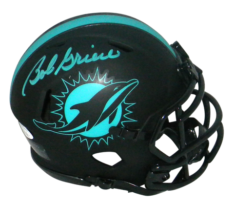 BOB GRIESE SIGNED AUTOGRAPHED MIAMI DOLPHINS ECLIPSE SPEED MINI HELMET JSA