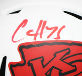 Clyde Edwards-Helaire Signed Kansas City Chiefs Lunar Mini Helmet BAS 34871