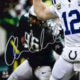 ANDREW LUCK Autographed Colts 16" x 20" "12" Photograph PANINI LE 1/25