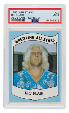 Ric Flair 1982 Wrestling All Stars Card #27 PSA Mint 9