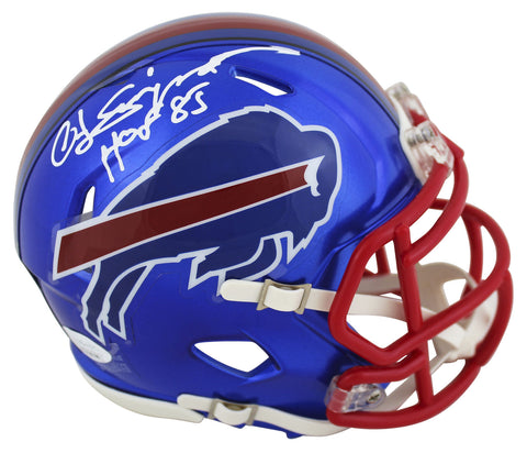 Bills O.J. Simpson "HOF 85" Authentic Signed Flash Speed Mini Helmet JSA Witness