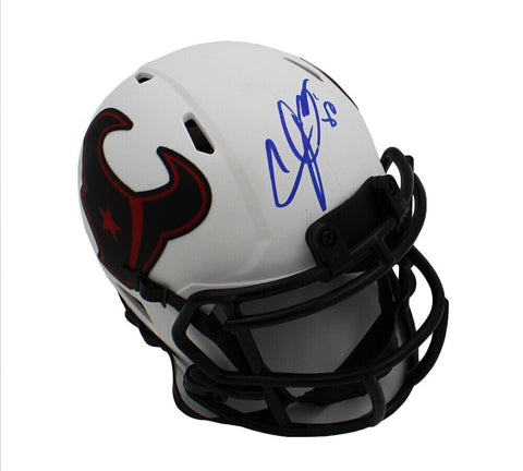 Andre Johnson Signed Houston Texans Speed Lunar NFL Mini Helmet
