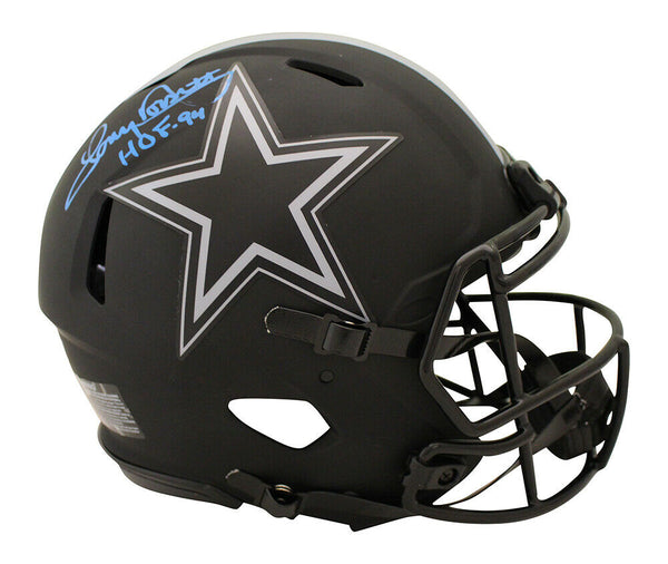 Tony Dorsett Signed Dallas Cowboys Authentic Eclipse Helmet HOF Beckett 34916