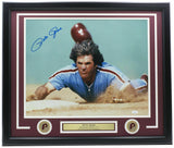 Pete Rose Signed Framed Philadelphia Phillies 16x20 Slide Photo JSAITP