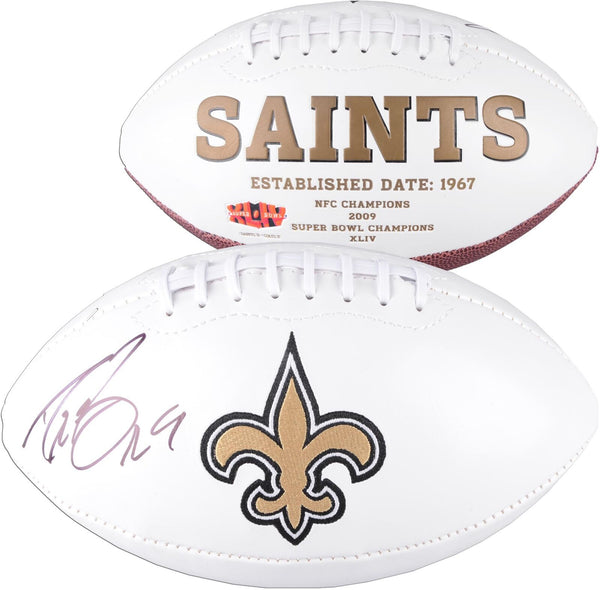 Drew Brees NFL New Orleans Saints Autographed White Panel Football