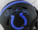 Eric Dickerson Signed Colts F/S Eclipse Speed Helmet w/HOF- Beckett W Auth *Blue
