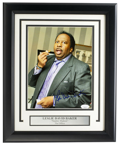 Leslie David Baker Signed Framed The Office 8x10 Stanley Hudson Photo JSA