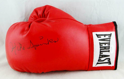 Michael Spinks Autographed Red Everlast Boxing Glove - JSA W Auth *Silver