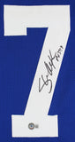 Shaun Alexander Authentic Signed Blue Pro Style Jersey Autographed BAS Witnessed
