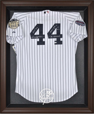 Yankees Brown Framed Logo Jersey Display Case-Fanatics Authentic