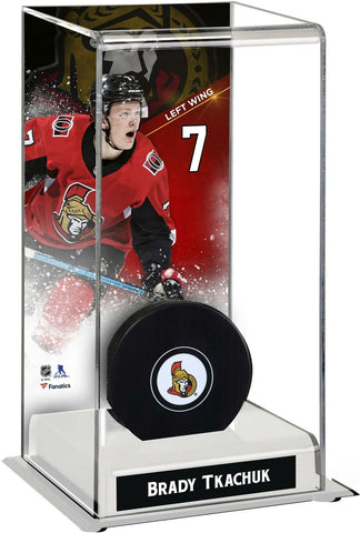 Brady Tkachuk Ottawa Senators Deluxe Tall Hockey Puck Case - Fanatics
