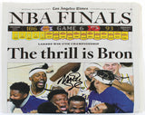 Lakers Magic Johnson Signed LA Times 2020 Champions Edition Newspaper Insert BAS