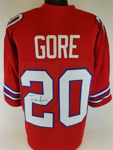 Frank Gore Signed Buffalo Bills Red Jersey (JSA COA) 5xPro Bowl Running Back