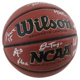 Kentucky (12) Calipari, Washington Collins Signed Wilson NCAA Basketball BAS Wit
