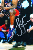 Steve Francis Signed Rockets 8x10 FP Photo Backward Dunk - JSA Witness *Silver