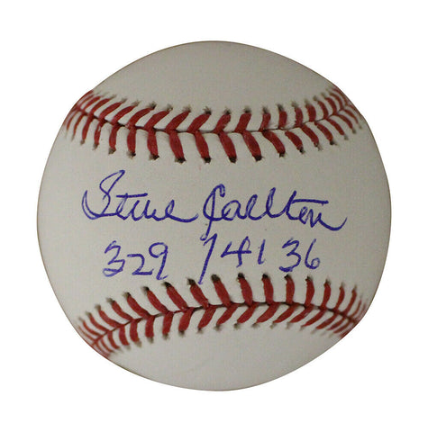 Steve Carlton Signed Philadelphia Phillies OML Baseball 329/4136 JSA 30577