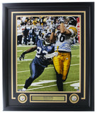 Hines Ward Signed Framed 16x20 Pittsburgh Steelers Football Photo JSA ITP
