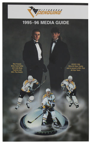 1995-96 Pittsburgh Penguins Media Guide Un-signed